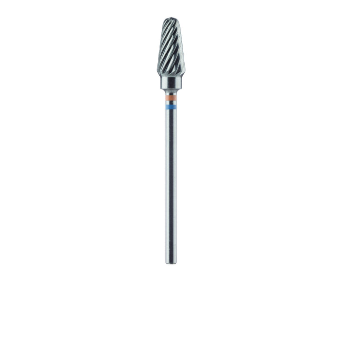 Carbide Cutter, Fine, Faceted Toothing with Cross Cut, Round End Taper, 6mm Ø, HP - HM79FF-060-HP - Avtec Dental