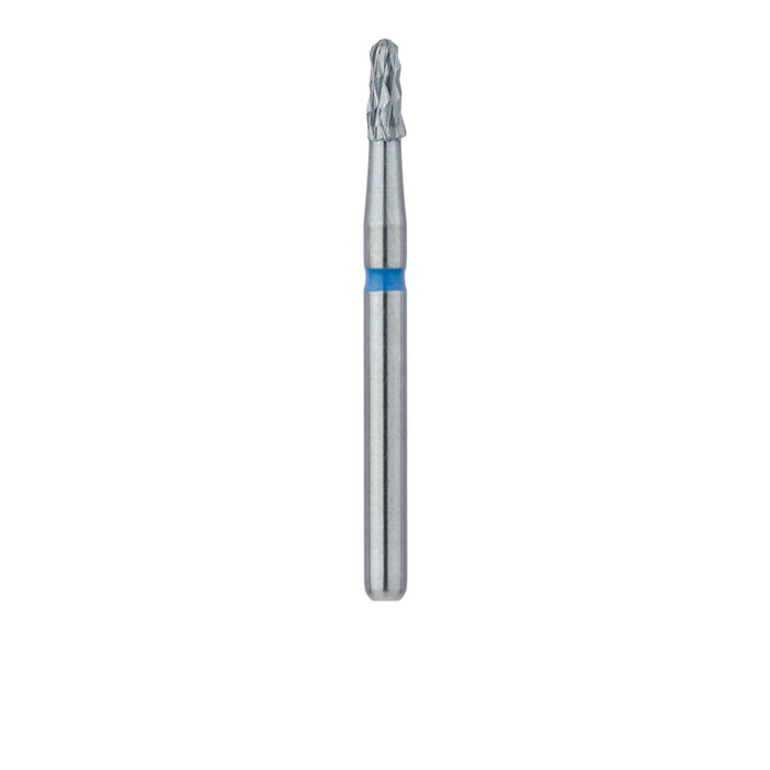 Carbide Bur Specialty, Crown Removal, Cross Cut Tapered, Round End, 1.4mm Ø, FG - HM7RX-014-FG - Avtec Dental