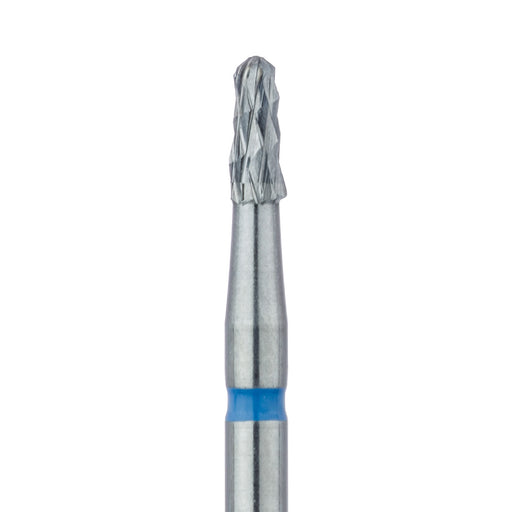 Carbide Bur Specialty, Crown Removal, Cross Cut Tapered, Round End, 1.4mm Ø, FG - HM7RX-014-FG - Avtec Dental