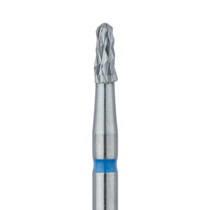 Carbide Bur Specialty, Crown Removal, Cross Cut Tapered, Round End, 1.4mm Ø, FG - HM7RX-014-FG - Avtec Dental