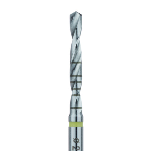 Surgery, Implant Bur with Depth Markings, 2mm Ø, 17mm Length, RAL - HN010 - Avtec Dental