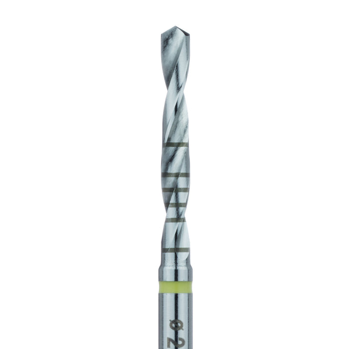 Surgery, Implant Bur with Depth Markings, 2mm Ø, 17mm Length, RAL - HN010 - Avtec Dental