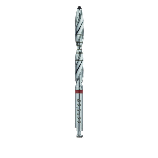 Surgery, Implant Bur with Depth Markings, 2.5mm Ø, 23mm Length, RAXL - HN017 - Avtec Dental