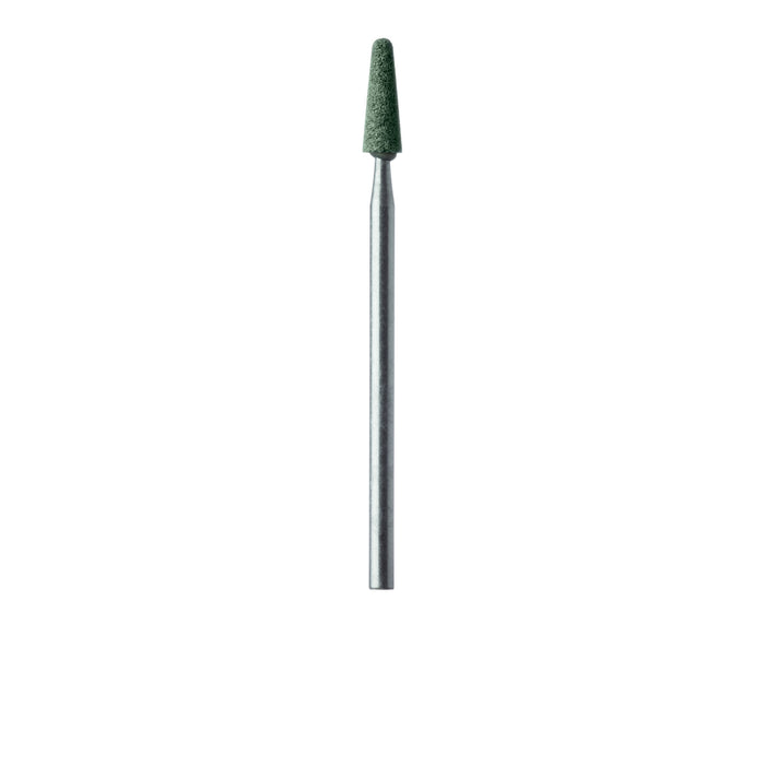 Abrasive, Green, Tapered Round End, 3.5mm Ø, Soft Bonding, Fine, HP - KB652R-035-HP-GRN - Avtec Dental