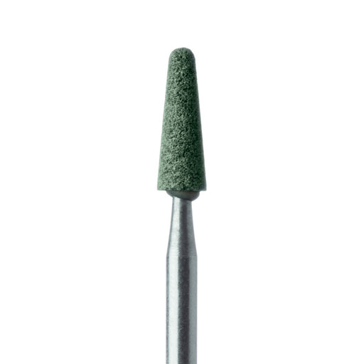 Abrasive, Green, Tapered Round End, 3.5mm Ø, Soft Bonding, Fine, HP - KB652R-035-HP-GRN - Avtec Dental