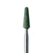 Abrasive, Green, Tapered Round End, 3.5mm Ø, Soft Bonding, Fine, HP - KB652R-035-HP-GRN - Avtec Dental