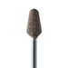 Abrasive, Brown, Tapered Wide Round End, 6mm Ø, Medium, HP - KB671-060-HP-BRN - Avtec Dental
