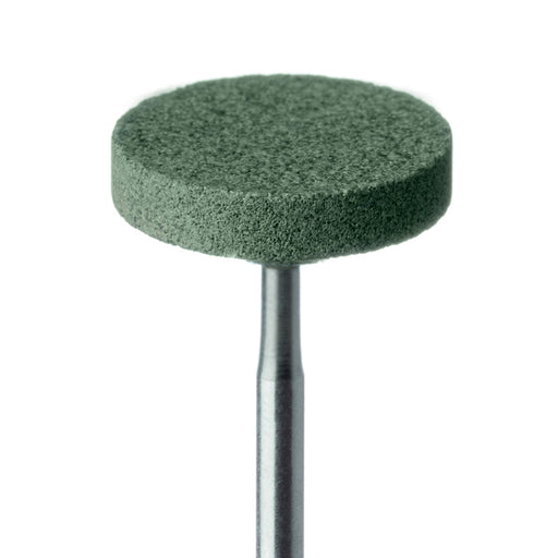 Abrasive, Green, Large Wheel, 16mm Ø, Soft Bonding, Fine, HP - KB716-160-HP-GRN - Avtec Dental