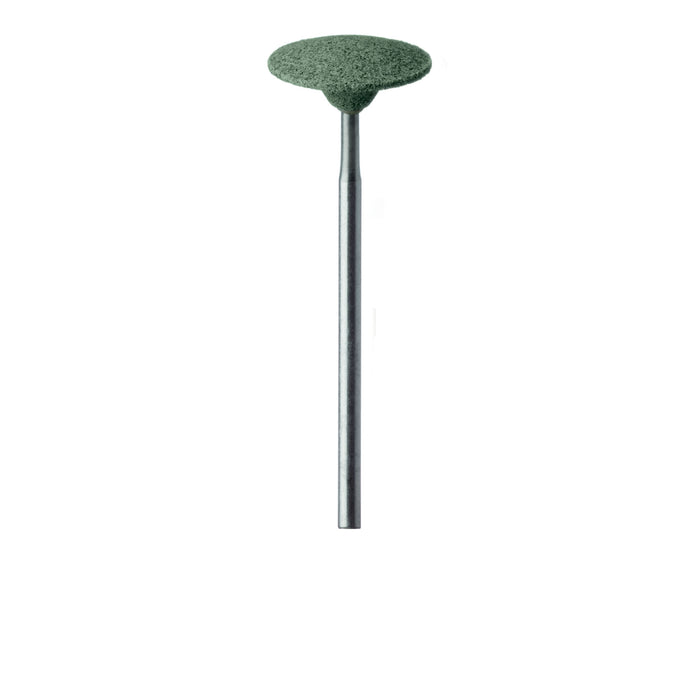 Abrasive, Green, Saucer, 16mm Ø, Soft Bonding, Fine, HP - KB722-160-HP-GRN - Avtec Dental