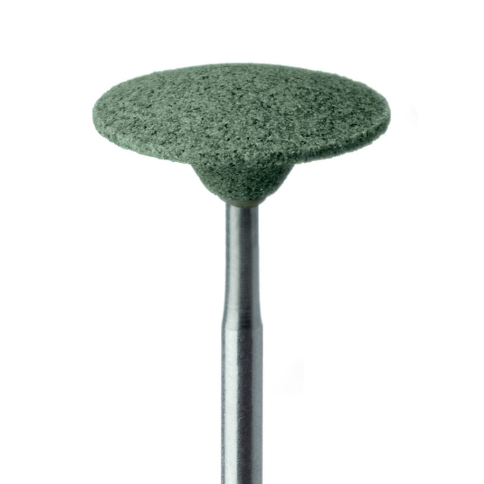 Abrasive, Green, Saucer, 16mm Ø, Soft Bonding, Fine, HP - KB722-160-HP-GRN - Avtec Dental