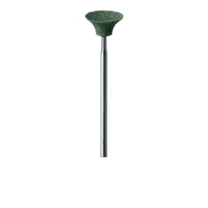Abrasive, Green, Large Inverted Cup, 12.5mm Ø, Soft Bonding, Fine, HP - KB727-125-HP-GRN - Avtec Dental