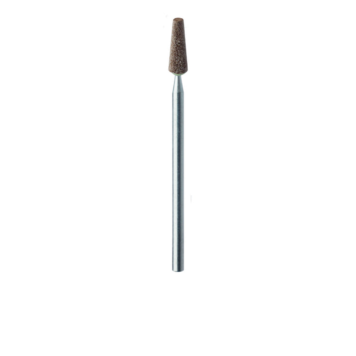 Abrasive, Brown, Tapered Flat End, 3.5mm Ø, Soft Bonding, Fine, HP - KB733-035-HP-BRN - Avtec Dental