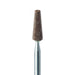 Abrasive, Brown, Tapered Flat End, 3.5mm Ø, Soft Bonding, Fine, HP - KB733-035-HP-BRN - Avtec Dental