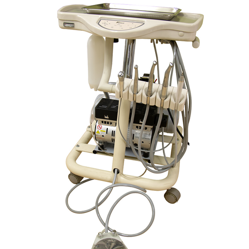 Portable Mobile Cart with Integrated Compressor - Avtec Dental