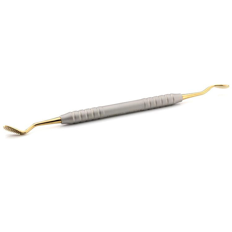 12 Howard Bone File, Gold Titanium, Tru-Grip® Handle