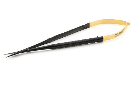 Premium Castroviejo Scissors, Straight Tips, 18cm, TC, Black Titanium - Nexxgen Biomedical® - Avtec Dental