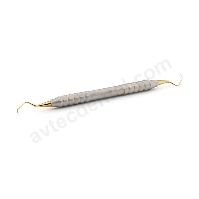 Gracey Curette 9/10, Gold Titanium, Tru-Grip® Handle - Nexxgen Biomedical® - Avtec Dental