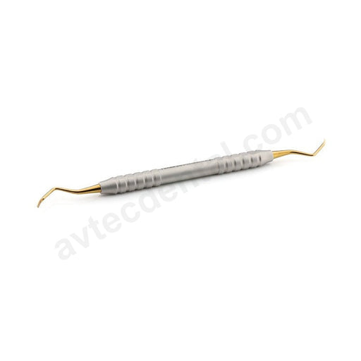 PR12 Prichard Surgical Curette, DE, Tru-Grip® Handle, Gold Titanium - Avtec Dental