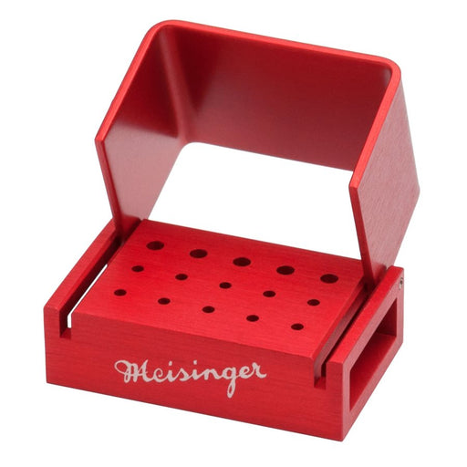 Bur Block, Anodized Aluminum, Orange, 3 Rows, 5 RA, 10 FG, Sterilizable - OR100 - Avtec Dental