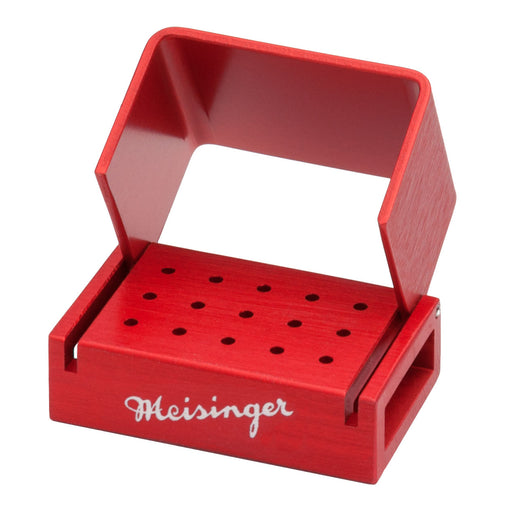 Bur Block, Anodized Aluminum, Orange, 3 Rows, 15 FG, Sterilizable - OR300 - Avtec Dental