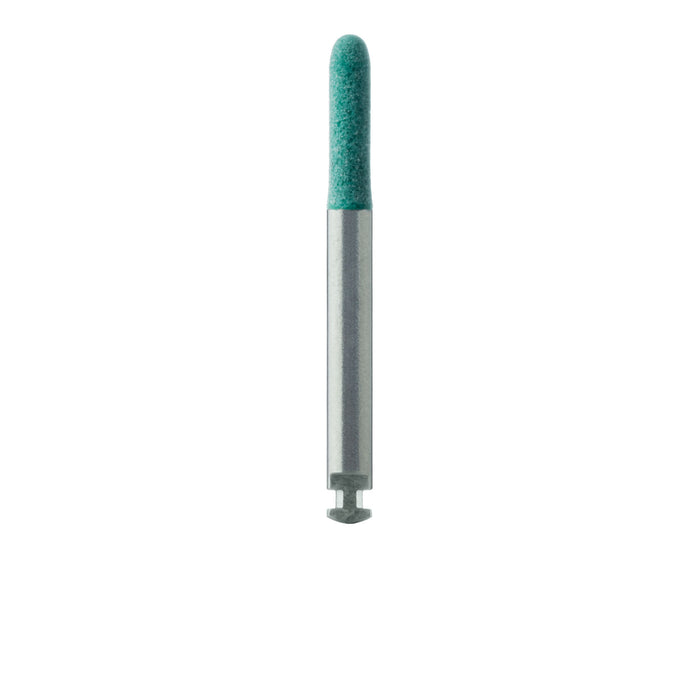 Polisher, Prophy-Clean, Green, Rounded Cylinder, 3mm Ø, Coarse Grain, RA - PCL09-030-RA - Avtec Dental