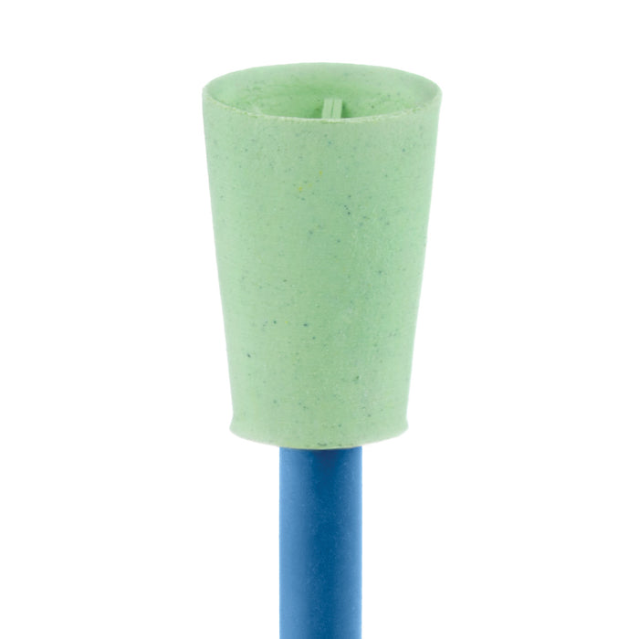 Polisher, Prophylaxe Prophy, Green, Cups, 7mm Ø, Polishing (Soft), RA - PSO03-070-RA - Avtec Dental
