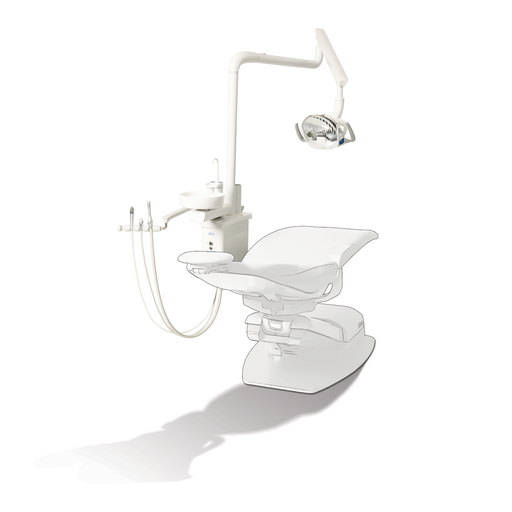 Reliance Post Mount Utilities, PMU w/Cuspidor, White - DCI RO4102 - Avtec Dental