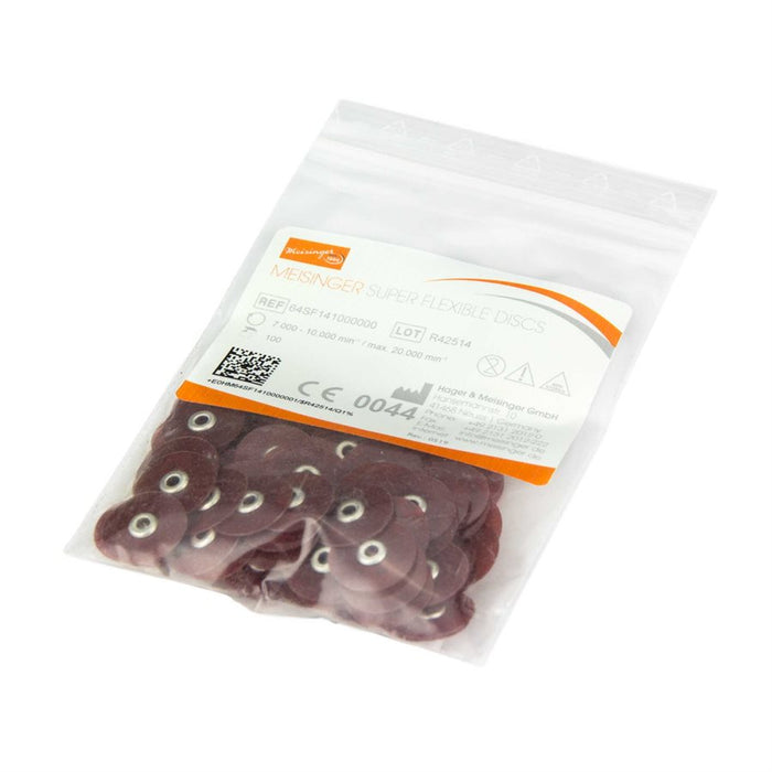 Polisher, Super Flexible Discs, Coarse, 100 Pack, 14mm Ø, UNM - SF1410 - Avtec Dental