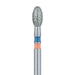 Zirconia Diamond Bur, Egg, Medium, 2.3mm Ø, FG - Z833-023-FG - Avtec Dental