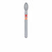 Zirconia Diamond Bur, Egg, Fine, 2.3mm Ø, FG - Z833F-023-FG - Avtec Dental
