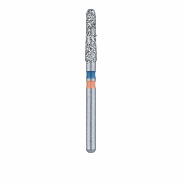 Zirconia Diamond Bur, Tapered Round End Cylinder, Medium, 1.8mm Ø, FG - Z850-018-FG - Avtec Dental