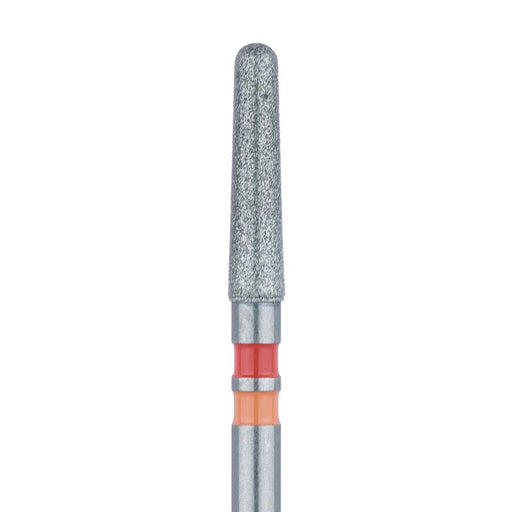 Zirconia Diamond Bur, Tapered Round End Cylinder, Fine, 1.8mm Ø, FG - Z850F-018-FG - Avtec Dental