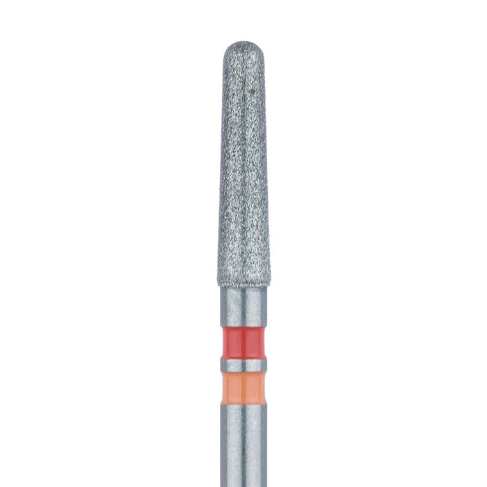 Zirconia Diamond Bur, Tapered Round End Cylinder, Fine, 1.8mm Ø, FG - Z850F-018-FG - Avtec Dental