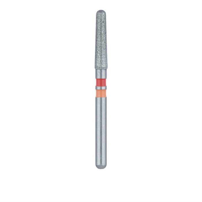 Zirconia Diamond Bur, Tapered Round End Cylinder, Fine, 1.8mm Ø, FG - Z850F-018-FG - Avtec Dental