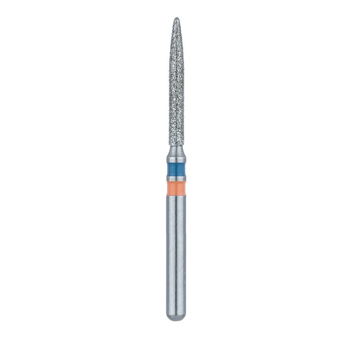 Zirconia Diamond Bur, Long Flame, Medium, 1.2mm Ø, FG - Z863-012-FG - Avtec Dental