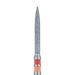 Zirconia Diamond Bur, Long Flame, Fine, 1.2mm Ø, FG - Z863F-012-FG - Avtec Dental