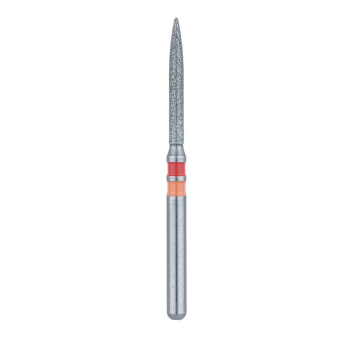 Zirconia Diamond Bur, Long Flame, Fine, 1.2mm Ø, FG - Z863F-012-FG - Avtec Dental