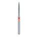 Zirconia Diamond Bur, Long Flame, Fine, 1.2mm Ø, FG - Z863F-012-FG - Avtec Dental