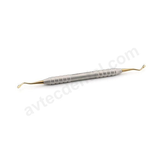 3mm Jovanovic Implant Bone Packer, Smooth, Gold Titanium, Tru-Grip® Handle - Avtec Dental