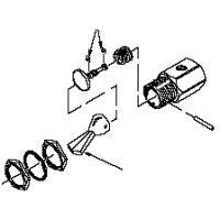 Toggle Cartridge Valve, On/Off, 3-Way, Normally Closed, Black - DCI 7802 - Avtec Dental