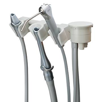 Wall & Cabinet Mounted Assistants Instrumentation Standard 3 Position Precision Comfort (Syr, HVE, SE) - DCI 5414 - Avtec Dental