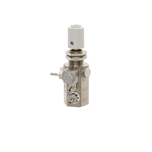 Water Relay Combo Valve with Gray Knob and Single Barb Swivel - DCI 7303 - Avtec Dental