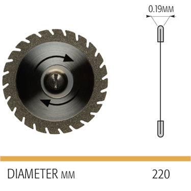 377-11-220 Laser-Flex Diamond Disc - Avtec Dental