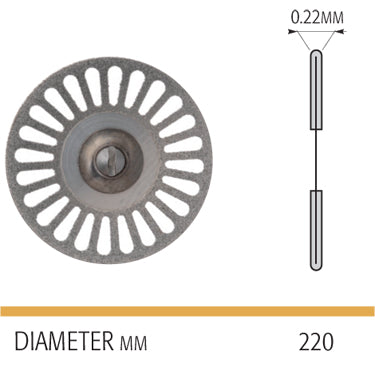 350-11-220 Spinner-Flex Diamond Interproximal Reduction Disc - Avtec Dental