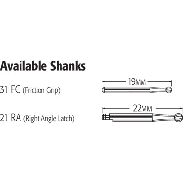 218 Orthodontic Debonding Finishing Carbide Burs - Avtec Dental