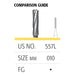 Straight Cross Cut Long Carbide Burs - Avtec Dental