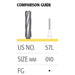 Straight Fissure Long Carbide Burs - Avtec Dental