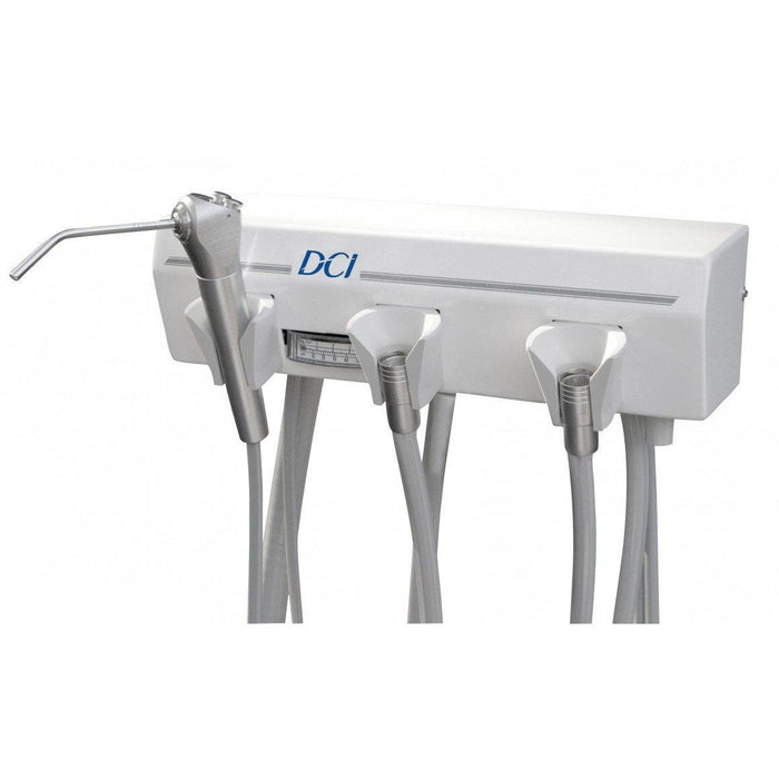 Alternative Arm Mounted Manual Control, 1 Wet & 1 Dry w/Tray & White Flex Arm - DCI 4128 - Avtec Dental