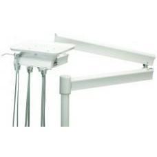 Series IV Arm Mounted Manual Control Unit for 2HP, 1 Wet & 1 Dry W/Gray Flex Arm - DCI 4526 - Avtec Dental