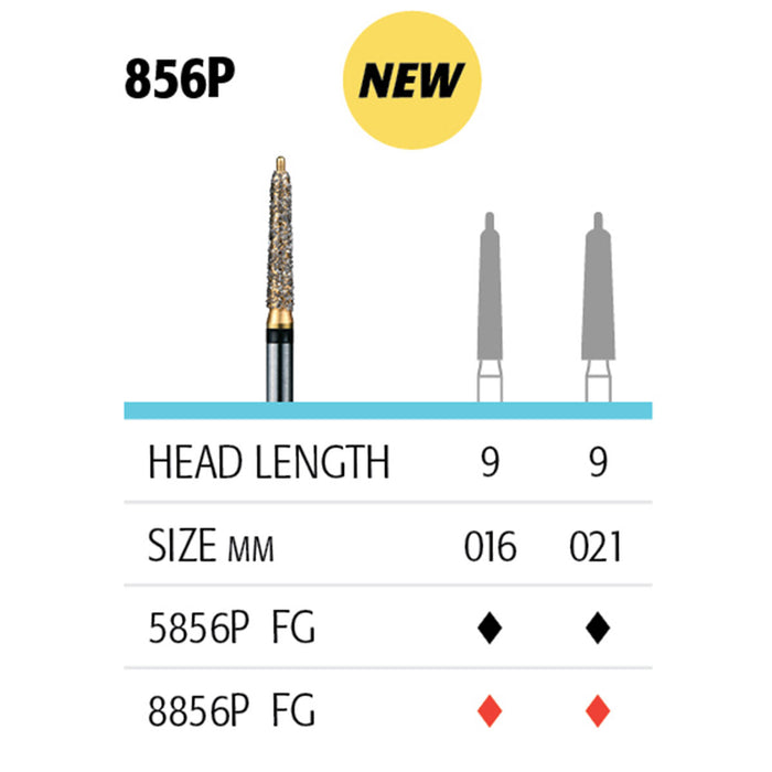 Avtec Dental - 856P Pin Prep Diamonds - Maverick Rotary™